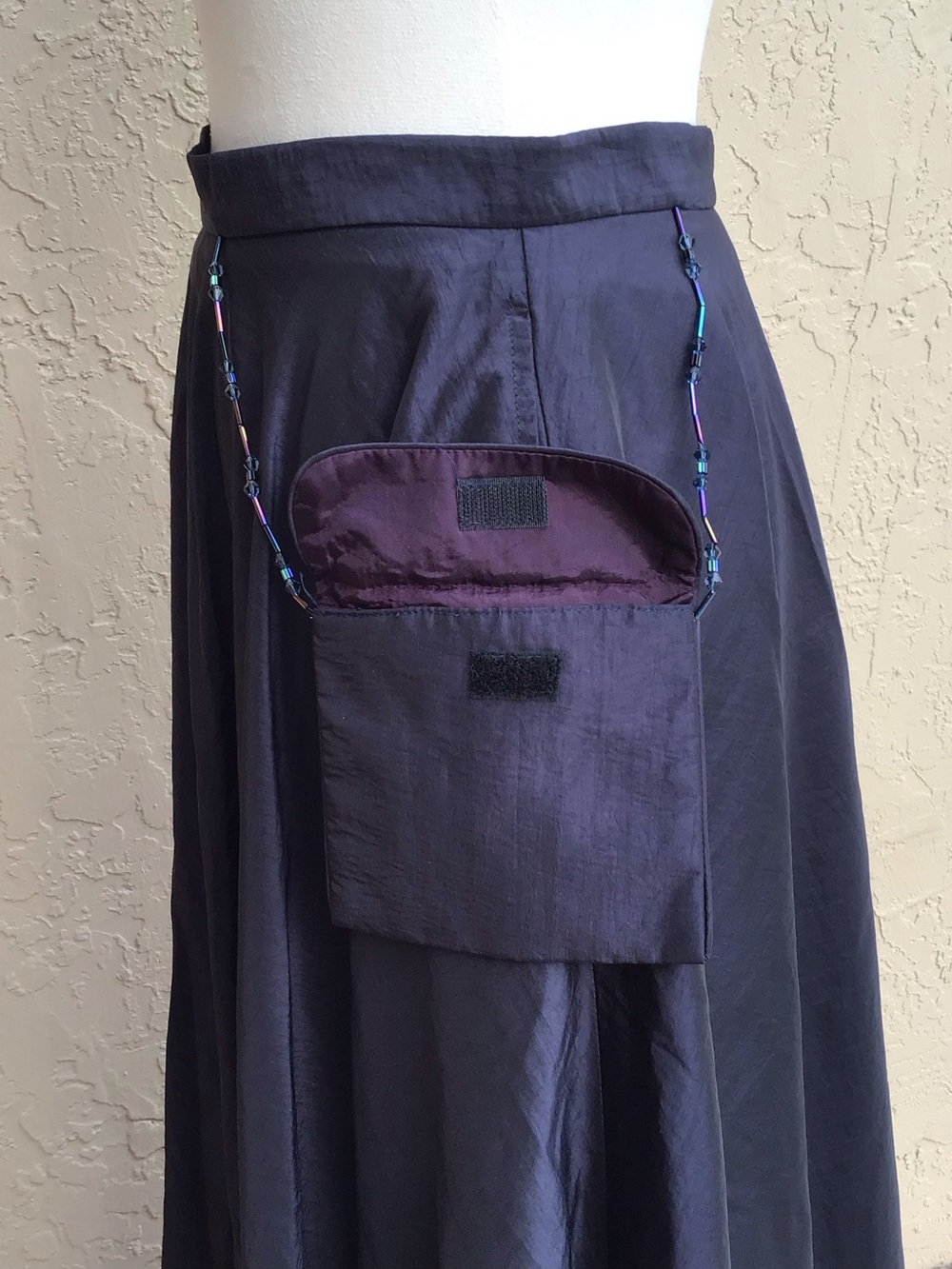 ABS Evening Essentials Vintage Blue Maxi Skirt - Picture 5 of 6